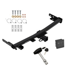 Trailer Tow Hitch For 14-23 Jeep Cherokee Trailhawk 2" Receiver w/ Security Lock Pin Key Trailer Tow Hitch For 14-23 Jeep Cherokee Trailhawk 2" Receiver w/ Security Lock Pin Key