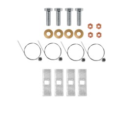 Trailer Tow Hitch Hardware Fastener Kit For 14-23 Jeep Cherokee Trailhawk 2" Receiver Class 3 Trailer Tow Hitch Hardware Fastener Kit For 14-23 Jeep Cherokee Trailhawk 2" Receiver Class 3