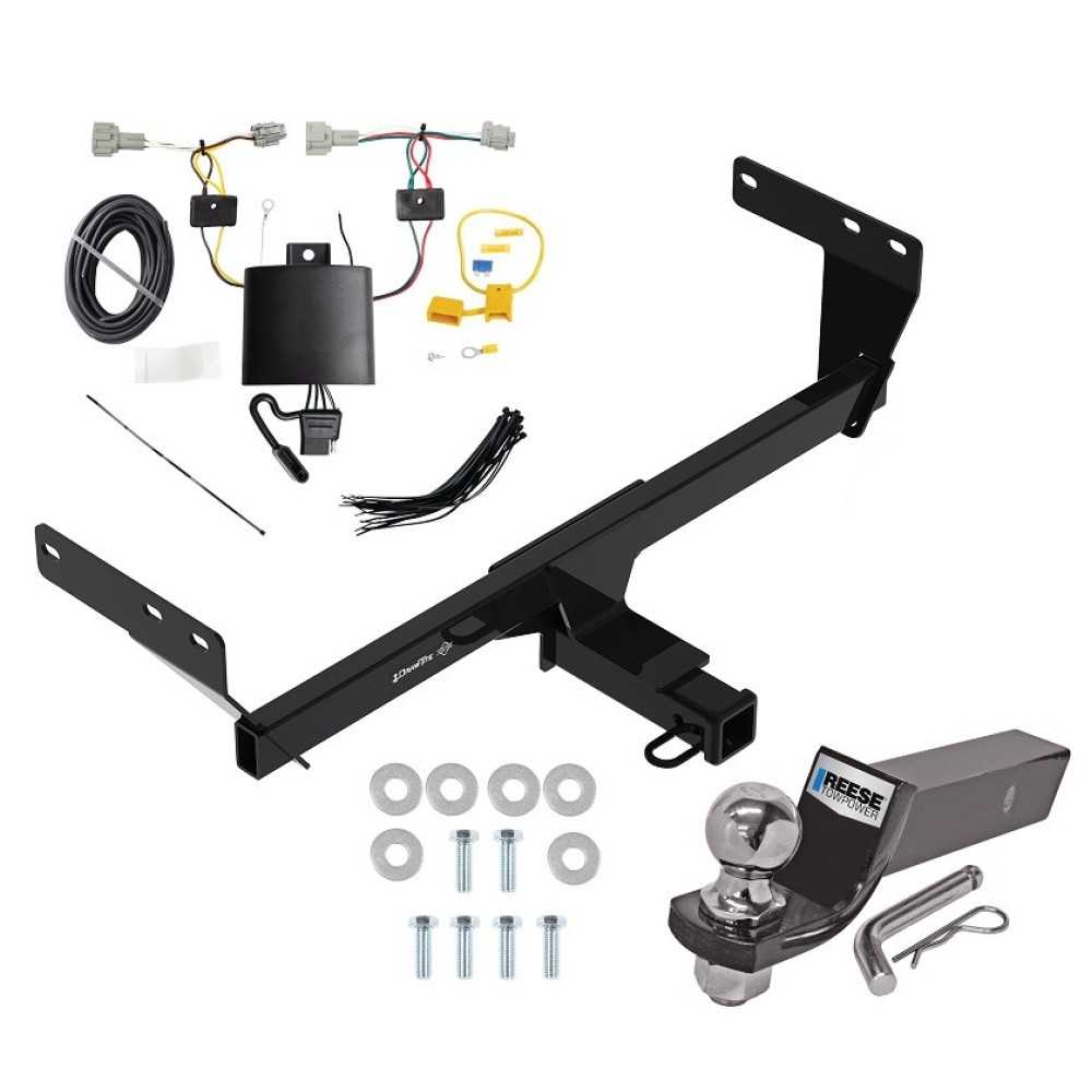 Tow Package For 21-24 Nissan Rogue Trailer Hitch w/ Wiring 2" Drop Mount 2" Ball 2" Receiver Tow Package For 21-24 Nissan Rogue Trailer Hitch w/ Wiring 2" Drop Mount 2" Ball 2" Receiver
