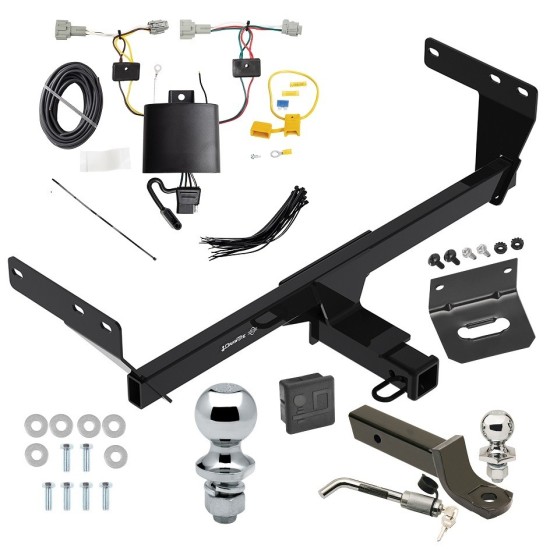 Ultimate Tow Package For 21-24 Nissan Rogue Trailer Hitch w/ Wiring 2" Drop Mount Dual 2" and 1-7/8" Ball Lock Bracket Cover 2" Receiver Ultimate Tow Package For 21-24 Nissan Rogue Trailer Hitch w/ Wiring 2" Drop Mount Dual 2" and 1-7/8" Ball Lock Bracket Cover 2" Receiver