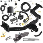 Trailer Hitch Tow Package w/ 7-Way RV Wiring For 21-23 KIA Sorento w/ 2" Drop Mount 2" Ball Class 3 2" Receiver All Models