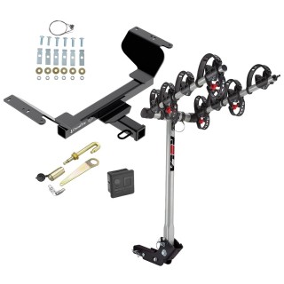 Trailer Tow Hitch For 18-24 Chevy Equinox GMC Terrain Except Diesel 4 Bike Rack w/ Hitch Lock and Cover Trailer Tow Hitch For 18-24 Chevy Equinox GMC Terrain Except Diesel 4 Bike Rack w/ Hitch Lock and Cover