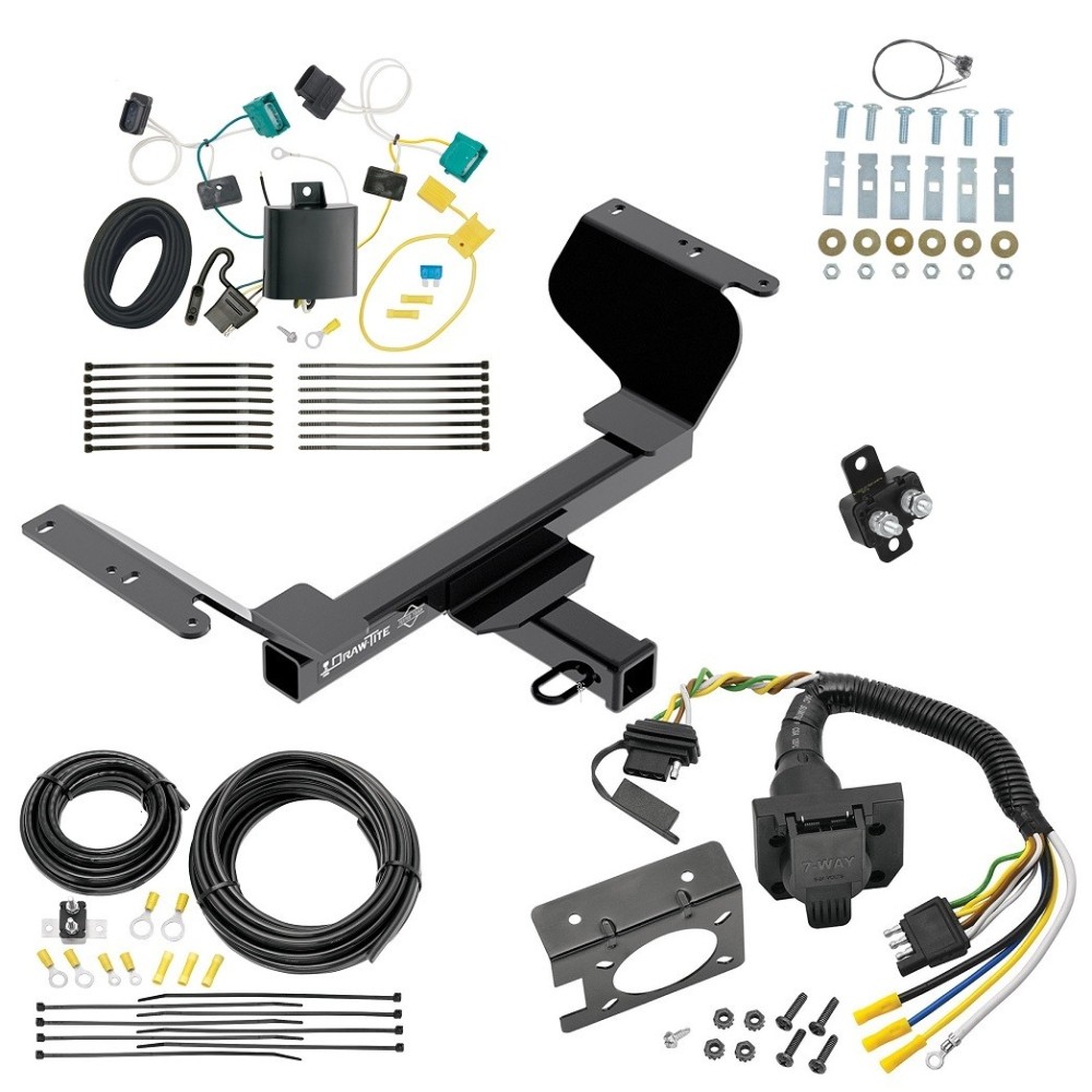Custom Fit Trailer Hitch Wiring Harness (Plug & Play) Trailer Connector Adapter Brake Control Wiring Kit Circuit Breaker Installation Hardware Installation Instructions 76419 85343 20506 7012a 118750 Draw-Tite Trailer Hitch 7-Way RV Wiring 18-21 Chev Trailer Hitch w/ 7-Way RV Wiring For 18-21 Chevrolet Equinox Class 3 2" Receiver