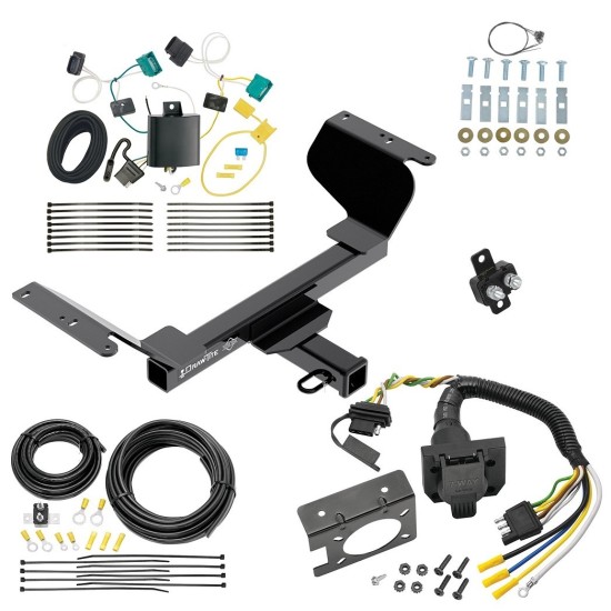 Custom Fit Trailer Hitch Wiring Harness (Plug & Play) Trailer Connector Adapter Brake Control Wiring Kit Circuit Breaker Installation Hardware Installation Instructions 76419 85343 20506 7012a 118750 Draw-Tite Trailer Hitch 7-Way RV Wiring 18-21 Chev Trailer Hitch w/ 7-Way RV Wiring For 18-21 Chevrolet Equinox Class 3 2" Receiver