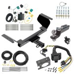 Custom Fit Trailer Hitch Wiring Harness (Plug & Play) 2" Drop Ball-Mount w/ Pin/Clip 2" Chrome Ball Trailer Connector Adapter Brake Control Wiring Kit Circuit Breaker Installation Hardware Installation Instructions 76419 85343 20506 7012a 1 Trailer Hitch Tow Package w/ 7-Way RV Wiring For 18-21 Chevrolet Equinox w/ 2" Drop Mount 2" Ball Class 3 2" Receiver