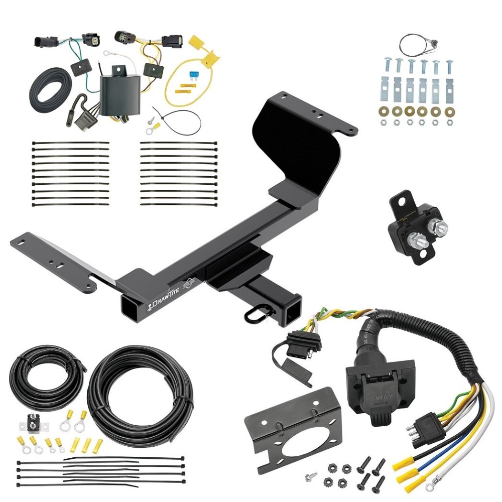 Custom Fit Trailer Hitch Wiring Harness (Plug & Play) Trailer Connector Adapter Brake Control Wiring Kit Circuit Breaker Installation Hardware Installation Instructions 76419 85343 20506 7012a 118759 Draw-Tite Trailer Hitch 7-Way RV Wiring 18-22 Chev Trailer Hitch w/ 7-Way RV Wiring For 18-22 Chevrolet Equinox Class 3 2" Receiver