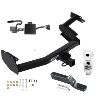 Custom Fit Trailer Hitch Wiring Harness (Plug & Play) 2" Drop Ball-Mount w/ Pin/Clip 2" Chrome Ball Installation Hardware Installation Instructions 76420 118784 23 63845 Draw-Tite Trailer Tow Hitch 20-22 Hyundai Palisade KIA Telluride Wiring Trailer Tow Hitch For 20-22 Hyundai Palisade KIA Telluride w/ Wiring and 2" Ball