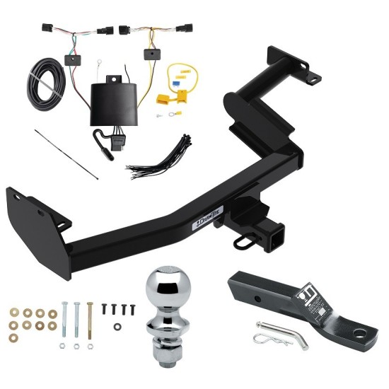 Trailer Tow Hitch For 23-24 Hyundai Palisade 2" Receiver Complete Package w/ Wiring and 1-7/8" Ball