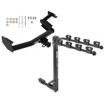 Custom Fit Trailer Hitch 4 Bike CarrierInstallation Hardware Installation Instructions 76420 1393100G Draw-Tite Trailer Tow Hitch 4 Bike Rack 20-23 Hyundai Palisade KIA Telluride tilt away adult or child arms fold down carrier 20 21 22 23 2020 2021 2022 Trailer Tow Hitch w/ 4 Bike Rack For 20-24 Hyundai Palisade KIA Telluride tilt away adult or child arms fold down carrier