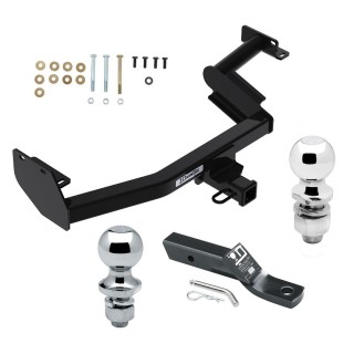 Custom Fit Trailer Hitch 2" Drop Ball-Mount w/ Pin/Clip 1-7/8" and 2" Chrome Ball Installation Hardware Installation Instructions 76420 23 63845 63816 Draw-Tite Trailer Tow Hitch 20-23 KIA Telluride Hyundai Palisade Receiver 1-7/8" an Trailer Tow Hitch For 20-24 KIA Telluride Hyundai Palisade Receiver w/ 1-7/8" and 2" Ball
