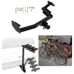 Custom Fit Trailer Hitch 4 Bike Carrier Installation Hardware Installation Instructions 76420 63124 Draw-Tite Trailer Hitch 4 Bike Rack 20-23 KIA Telluride Hyundai Palisade Approved Recreational Offroad Use Carrier Adult Woman or Child Bicycles Foldable Trailer Hitch w/ 4 Bike Rack For 20-24 KIA Telluride Hyundai Palisade Approved for Recreational & Offroad Use Carrier for Adult Woman or Child Bicycles Foldable