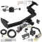 Custom Fit Trailer Hitch Wiring Harness (Plug & Play) 2" Drop Ball-Mount w/ Pin/Clip 2" Chrome Ball Trailer Connector Adapter Brake Control Wiring Kit Circuit Breaker Installation Hardware Installation Instructions 76420 85343 20506 7012a 11 Trailer Hitch Tow Package w/ 7-Way RV Wiring For 20-22 Hyundai Palisade KIA Telluride w/ 2" Drop Mount 2" Ball Class 3 2" Receiver All Models