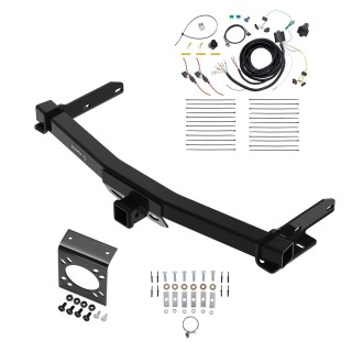 Class 4 7.5K Trailer Hitch w/ 7-Way RV Wiring For 14-23 Dodge Durango Class 4 2" Receiver All Models 