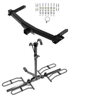 Trailer Tow Hitch For 11-22 Dodge Durango Jeep Grand Cherokee 2022 WK Old Body Style w/ Platform Style 2 Bike Rack