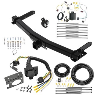 Custom Fit Trailer Hitch Wiring Harness (Plug & Play) Trailer Connector Adapter Brake Control Wiring Kit Circuit Breaker Installation Hardware Installation Instructions 76432 85343 20506 7012a 118727 Draw-Tite Trailer Hitch 7-Way RV Wiring 14-21 Jeep Trailer Hitch w/ 7-Way RV Wiring For 14-21 Jeep Grand Cherokee 2022 WK Old Body Style Class 4 2" Receiver