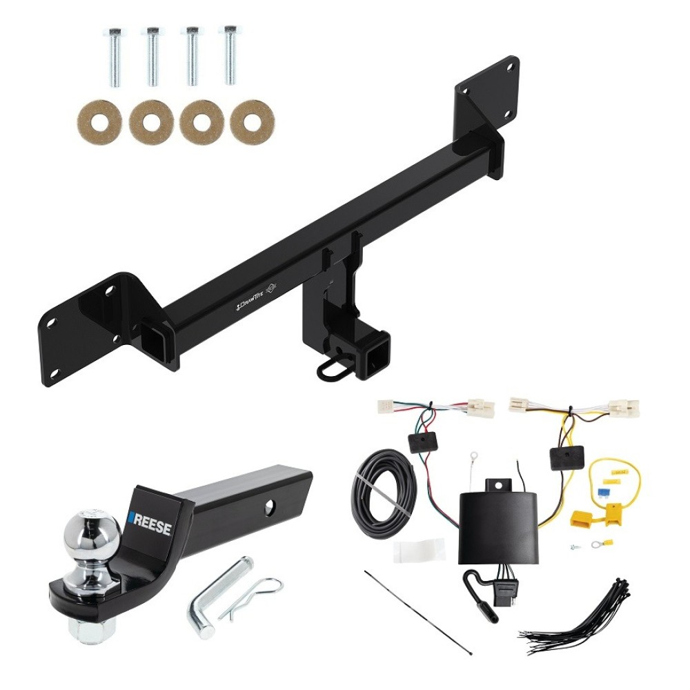 Custom Fit Trailer Hitch Wiring Harness (Plug & Play) 2" Drop Ball-Mount w/ Pin/Clip 2" Chrome Ball Installation Hardware Installation Instructions 76436 118836 21536 Draw-Tite Trailer Tow Hitch 2021-2023 Bronco Sport Complete Package Wiring Trailer Tow Hitch For 2021-2023 Ford Bronco Sport Complete Package w/ Wiring and 2" Ball