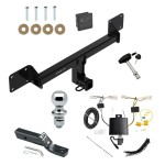 Custom Fit Trailer Hitch Wiring Harness (Plug & Play) 2" Drop Ball-Mount w/ Pin/Clip 2" Chrome Ball Security Lock Pin Rubber Hitch Plug Cover Installation Hardware Installation Instructions 76436 118836 21536 580407 7010 Draw-Tite Trailer To Trailer Tow Hitch For 2021-2023 Ford Bronco Sport Deluxe Package Wiring 2" Ball and Lock