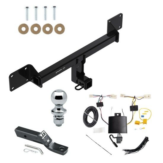 Custom Fit Trailer Hitch Wiring Harness (Plug & Play) 2" Drop Ball-Mount w/ Pin/Clip 1-7/8" Chrome Ball Installation Hardware Installation Instructions 76436 118836 23 63816 Draw-Tite Trailer Tow Hitch 2021-2023 Bronco Sport Complete Packag Trailer Tow Hitch For 2021-2023 Ford Bronco Sport Complete Package w/ Wiring and 1-7/8" Ball