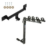 Custom Fit Trailer Hitch 4 Bike Carrier Installation Hardware Installation Instructions 76436 1393100G Draw-Tite Trailer Tow Hitch 2021-2023 Bronco Sport Tilt Away Adult or Child Arms Fold Down Carrier 21 22 23 2021 2022 2023 Trailer Tow Hitch For 2021-2023 Ford Bronco Sport Tilt Away Adult or Child Arms Fold Down Carrier