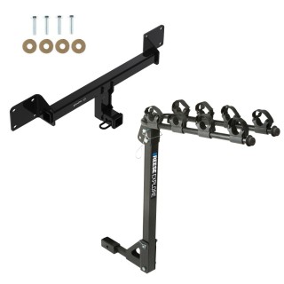 Custom Fit Trailer Hitch 4 Bike Carrier Installation Hardware Installation Instructions 76436 1393100G Draw-Tite Trailer Tow Hitch 2021-2023 Bronco Sport Tilt Away Adult or Child Arms Fold Down Carrier 21 22 23 2021 2022 2023 Trailer Tow Hitch For 2021-2023 Ford Bronco Sport Tilt Away Adult or Child Arms Fold Down Carrier