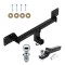 Custom Fit Trailer Hitch 2" Drop Ball-Mount w/ Pin/Clip 1-7/8" and 2" Chrome Ball Installation Hardware Installation Instructions 76436 21536 63816 Draw-Tite Trailer Tow Hitch 2021-2023 Bronco Sport Class 3 2" Receiver 1-7/8" and Trailer Tow Hitch For 2021-2023 Ford Bronco Sport Class 3 2" Receiver w/ 1-7/8" and 2" Ball