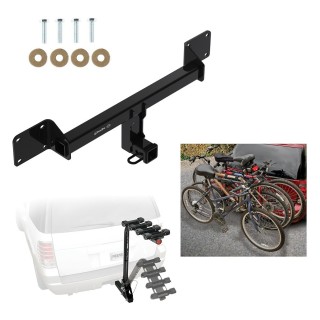 Custom Fit Trailer Hitch 4 Bike Carrier Installation Hardware Installation Instructions 76436 63124 Draw-Tite Trailer Hitch 4 Bike Rack 21-23 Bronco Sport Approved Recreational Offroad Use Carrier Adult Woman or Child Bicycles Foldable 21 2021 22 23 2022 Trailer Hitch w/ 4 Bike Rack For 21-23 Ford Bronco Sport Approved for Recreational & Offroad Use Carrier for Adult Woman or Child Bicycles Foldable