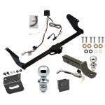 Custom Fit Trailer Hitch Wiring Harness (Plug & Play) 2" Drop Ball-Mount w/ Locking Pin/Clip 2" Chrome Ball 4-Flat Mounting Bracket 1-7/8" Chrome Ball Rubber Hitch Plug Cover Installation Hardware Installation Instructions 76438 118824 Ultimate Tow Package For 21-24 Toyota Sienna Trailer Hitch w/ Wiring 2" Drop Mount Dual 2" and 1-7/8" Ball Lock Bracket Cover 2" Receiver