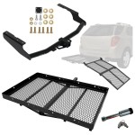 For 2018-2019 Lexus RX350L Trailer Hitch kit by: Draw-Tite For 2018-2019 Lexus RX350L Trailer Hitch Tow PKG w/ Cargo Carrier + Bi-Fold Ramp + Hitch Lock (For Prepped w/Factory Tow Plug (See Instructions Prior to Installation) Models) By Draw-Tite