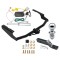 Trailer Tow Hitch For 14-19 Toyota Highlander Except XSE w/ Wiring Harness Kit and 1-7/8" Ball