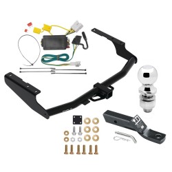 Trailer Tow Hitch For 14-19 Toyota Highlander Except XSE Complete Package w/ Wiring Harness Kit and 2" Ball