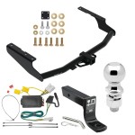 For 2014-2019 Toyota Highlander Trailer Hitch kit by: Draw-Tite For 2014-2019 Toyota Highlander Trailer Hitch Tow PKG w/ 4-Flat Wiring + Ball Mount w/ 4" Drop + 2-5/16" Ball By Draw-Tite