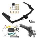 For 2014-2019 Toyota Highlander Trailer Hitch kit by: Draw-Tite For 2014-2019 Toyota Highlander Trailer Hitch Tow PKG w/ 4-Flat Wiring + Dual Adjustable Drop Rise Ball Ball Mount 2" & 2-5/16" Trailer Balls + Pin/Clip By Draw-Tite