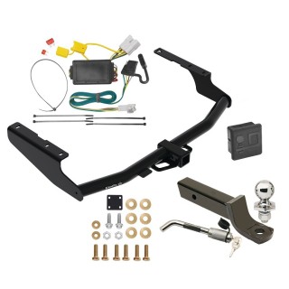 Trailer Tow Hitch For 14-19 Toyota Highlander Except XSE Deluxe Package Wiring 2" Ball Mount and Lock
