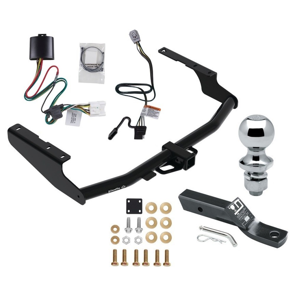 Trailer Tow Hitch For 20-23 Toyota Highlander Except with Twin-Tip Exhaust and XSE w/ Wiring Harness Kit and 1-7/8" Ball Trailer Tow Hitch For 20-23 Toyota Highlander Except with Twin-Tip Exhaust and XSE w/ Wiring Harness Kit and 1-7/8" Ball