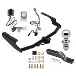 Trailer Tow Hitch For 20-23 Toyota Highlander Except with Twin-Tip Exhaust and XSE w/ Wiring Harness Kit and 1-7/8" Ball Trailer Tow Hitch For 20-23 Toyota Highlander Except with Twin-Tip Exhaust and XSE w/ Wiring Harness Kit and 1-7/8" Ball