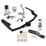 Trailer Tow Hitch For 20-23 Toyota Highlander Except with Twin-Tip Exhaust and XSE Complete Package w/ Wiring Harness Kit and 2" Ball Trailer Tow Hitch For 20-23 Toyota Highlander Except with Twin-Tip Exhaust and XSE Complete Package w/ Wiring Harness Kit and 2" Ball