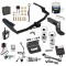 For 2020-2023 Toyota Highlander Trailer Hitch Tow PKG w/ 4-Flat Wiring + Ball Mount w/ 4" Drop + 2" Ball + 2-5/16" Ball + Wiring Bracket + Hitch Cover + Dual Hitch & Coupler Locks + Wiring Tester + Ball Lube + Electric Grease + Ball Wre