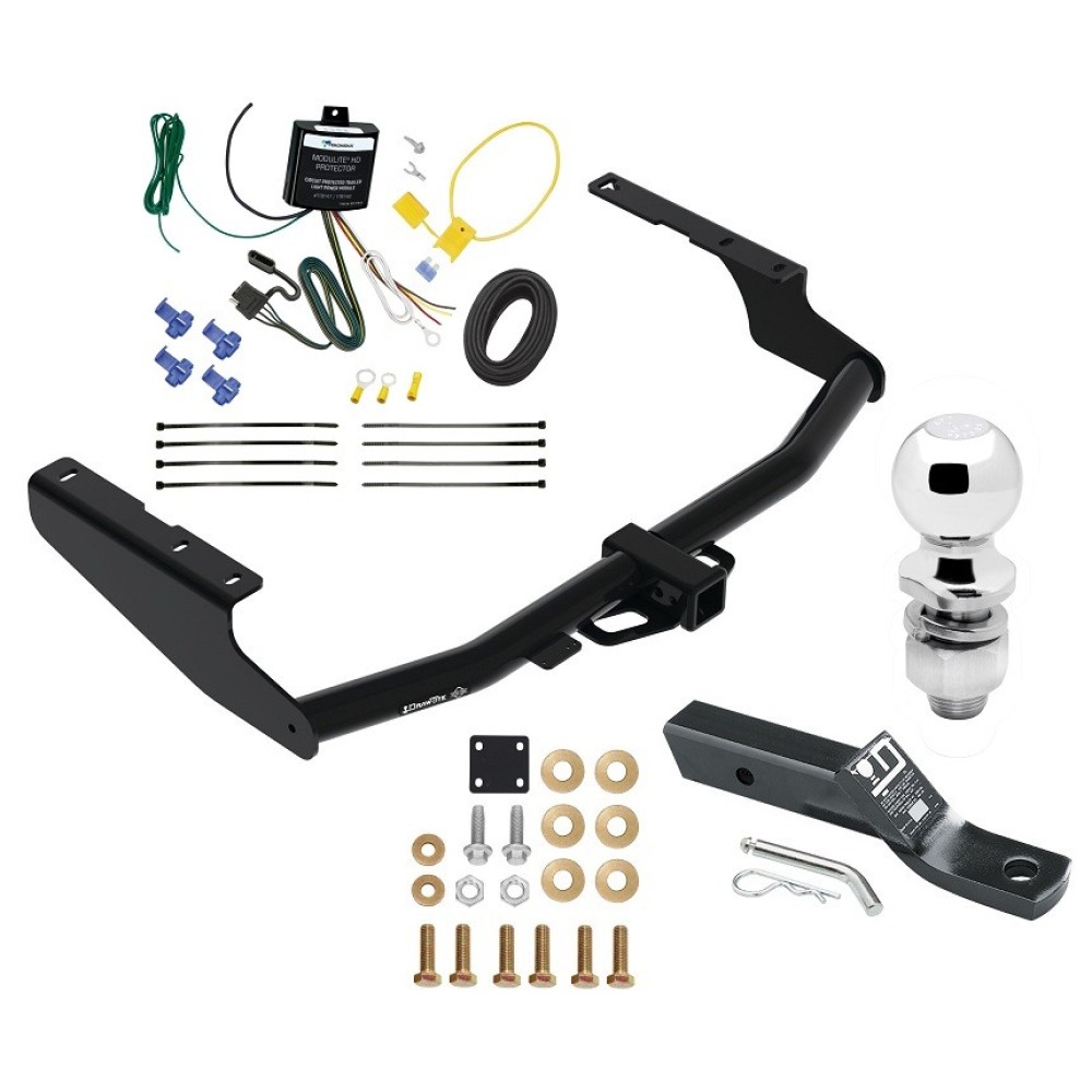 Custom Fit Trailer Hitch Wiring Harness (Requires Splicing) 2" Drop Ball-Mount w/ Pin/Clip 2" Chrome Ball Installation Hardware Installation Instructions 76439 119148 23 63845 Draw-Tite Trailer Tow Hitch 18-21 Lexus Rx350L Except XSE 2" Re Trailer Tow Hitch For 18-21 Lexus Rx350L Except XSE 2" Receiver w/ Wiring Harness Kit and 2" Ball