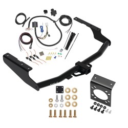 Trailer Hitch w/ 7-Way RV Wiring For 14-19 Toyota Highlander Except XSE Class 4 2" Receiver All Models 