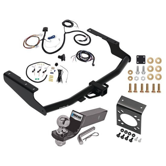 Trailer Hitch Tow Package w/ 7-Way RV Wiring For 20-23 Toyota Highlander Except XSE w/ 2" Drop Mount 2" Ball Class 4 2" Receiver Trailer Hitch Tow Package w/ 7-Way RV Wiring For 20-23 Toyota Highlander Except XSE w/ 2" Drop Mount 2" Ball Class 4 2" Receiver