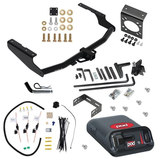 For 2020-2023 Toyota Highlander Trailer Hitch kit by: Draw-Tite For 2020-2023 Toyota Highlander Trailer Hitch Tow PKG w/ 8K Round Bar Weight Distribution Hitch w/ 2-5/16" Ball + Pin/Clip + Pro Series POD Brake Control + 7-Way RV Wiring (Excludes: w/Twin-Tip Exhaust Models) By Draw-Tite