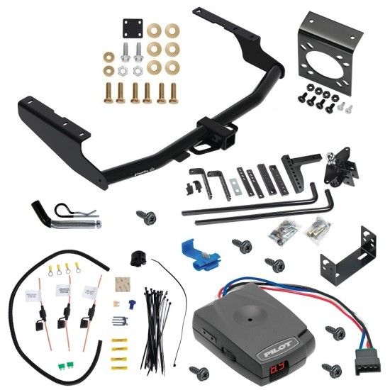For 2020-2023 Toyota Highlander Trailer Hitch kit by: Draw-Tite For 2020-2023 Toyota Highlander Trailer Hitch Tow PKG w/ 8K Round Bar Weight Distribution Hitch w/ 2-5/16" Ball + Pin/Clip + Pro Series Pilot Brake Control + 7-Way RV Wiring (Excludes: w/Twin-Tip Exhaust Models) By Draw-Tite
