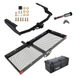 For 2020-2023 Toyota Highlander Trailer Hitch kit by: Draw-Tite For 2020-2023 Toyota Highlander Trailer Hitch Tow PKG w/ 48" x 20" Cargo Carrier + Cargo Bag + Hitch Lock (Excludes: w/Twin-Tip Exhaust Models) By Draw-Tite
