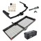 For 2020-2023 Toyota Highlander Trailer Hitch kit by: Draw-Tite For 2020-2023 Toyota Highlander Trailer Hitch Tow PKG w/ 48" x 20" Cargo Carrier + Cargo Bag + Hitch Lock (Excludes: w/Twin-Tip Exhaust Models) By Draw-Tite