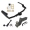 For 2014-2019 Toyota Highlander Except XSE Trailer Hitch Tow PKG + Interlock Tactical Starter Kit w/ 3-1/4" Drop & 2" Ball + Tactical Dogbone Lock By Draw-Tite