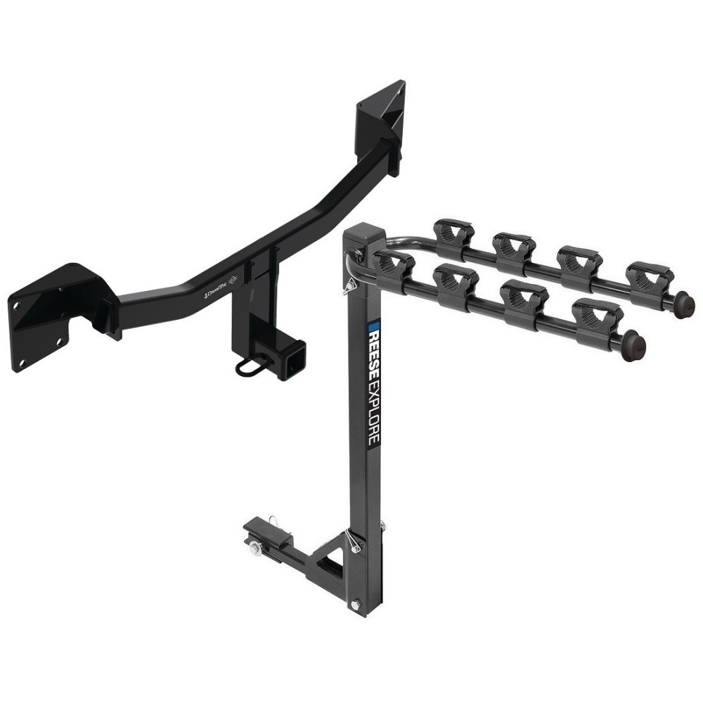Custom Fit Trailer Hitch 4 Bike Carrier Installation Hardware Installation Instructions 76471 1393100G Draw-Tite Trailer Tow Hitch 2021-2023 Buick Envision 2" Receiver Class 3 Tilt Away Adult or Child Arms Fold Down 4 Bike Carrier 21 22 23 2021 2022 Trailer Tow Hitch For 2021-2023 Buick Envision 2" Receiver Class 3 Tilt Away Adult or Child Arms Fold Down 4 Bike Carrier