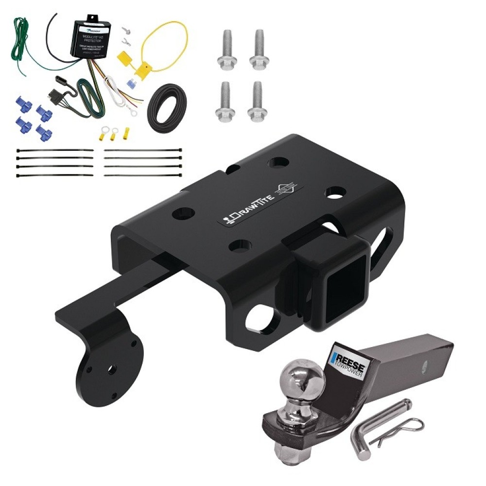 Custom Fit Trailer Hitch Wiring Harness (Requires Splicing) 2" Drop Ball-Mount w/ Pin/Clip 2" Chrome Ball Installation Hardware Installation Instructions 76477 119148 21536 Draw-Tite Trailer Tow Hitch 10-22 Volkswagen Amarok Complete Package Wir Trailer Tow Hitch For 10-22 Volkswagen Amarok Complete Package w/ Wiring and 2" Ball