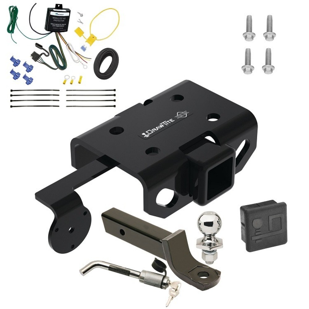 Custom Fit Trailer Hitch Wiring Harness (Requires Splicing) 2" Drop Ball-Mount w/ Locking Pin/Clip 2" Chrome Ball Rubber Hitch Plug Cover Installation Hardware Installation Instructions 76477 119148 7005111 7010 Draw-Tite Trailer Tow Hitch 10-22 Trailer Tow Hitch For 10-22 Volkswagen Amarok Deluxe Package Wiring 2" Ball Mount and Lock