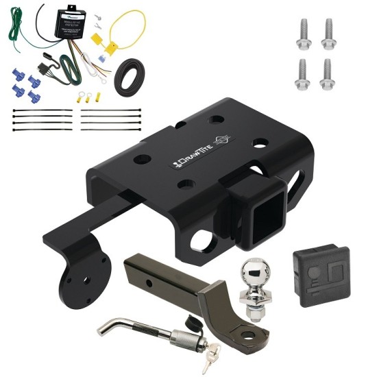 Custom Fit Trailer Hitch Wiring Harness (Requires Splicing) 2" Drop Ball-Mount w/ Locking Pin/Clip 2" Chrome Ball Rubber Hitch Plug Cover Installation Hardware Installation Instructions 76477 119148 7005111 7010 Draw-Tite Trailer Tow Hitch 10-22 Trailer Tow Hitch For 10-22 Volkswagen Amarok Deluxe Package Wiring 2" Ball Mount and Lock