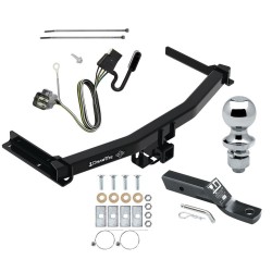 Trailer Tow Hitch For 20-24 Cadillac XT6 Class 3 2" Receiver Complete Package w/ Wiring and 1-7/8" Ball